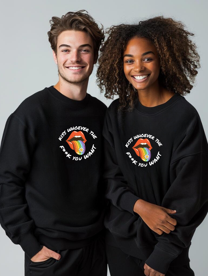 PROUD KISS SWEATER - BLACK - UNISEX