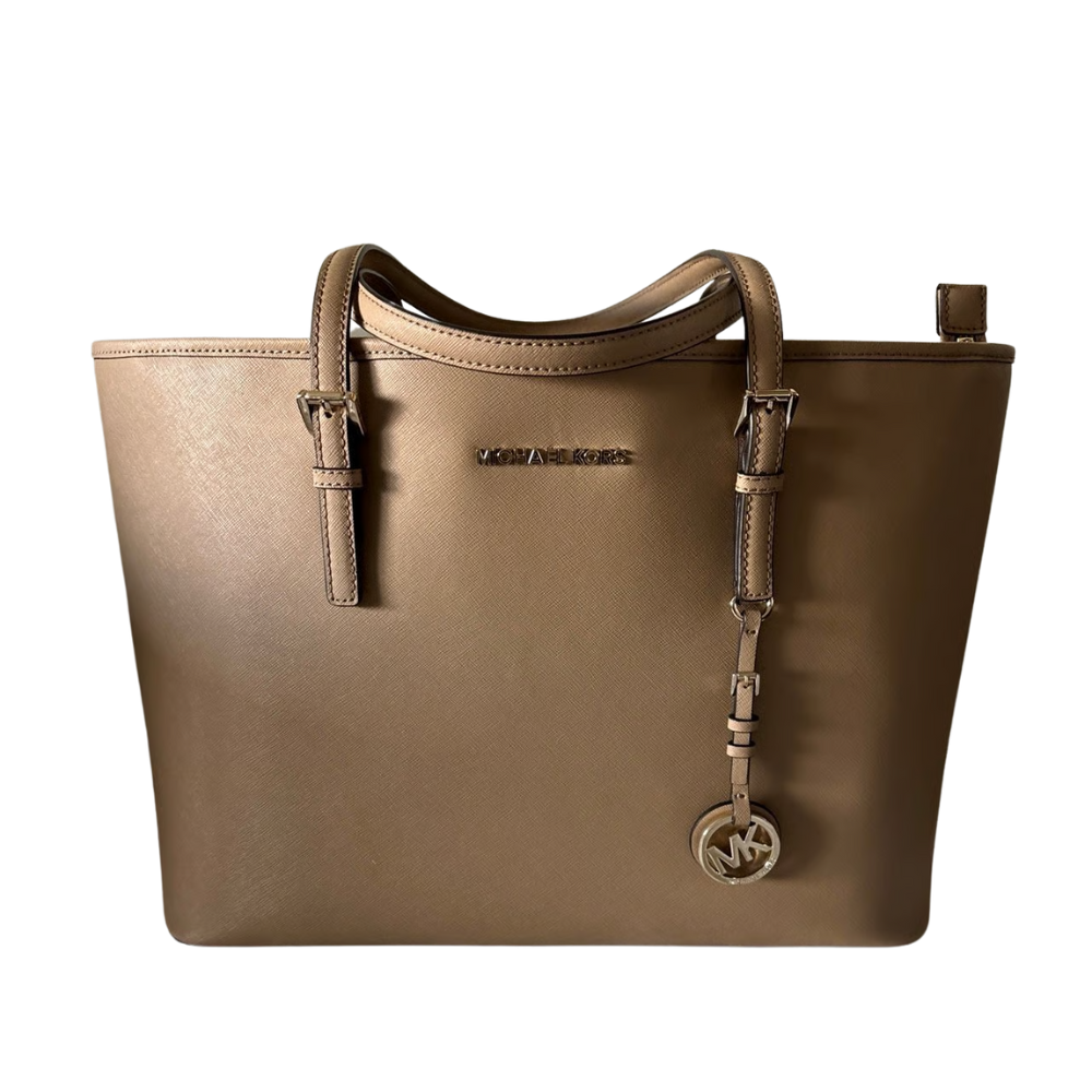 Michael Kors Gold Saffiano Leather Tote – Pre-Loved (Excellent Condition)