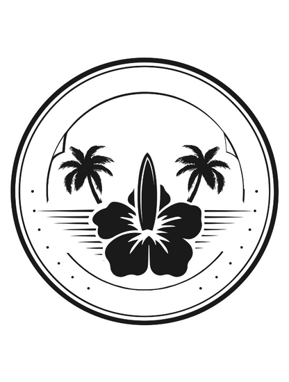 TROPIC TEE - VINTAGE SURF SERIES - WHITE