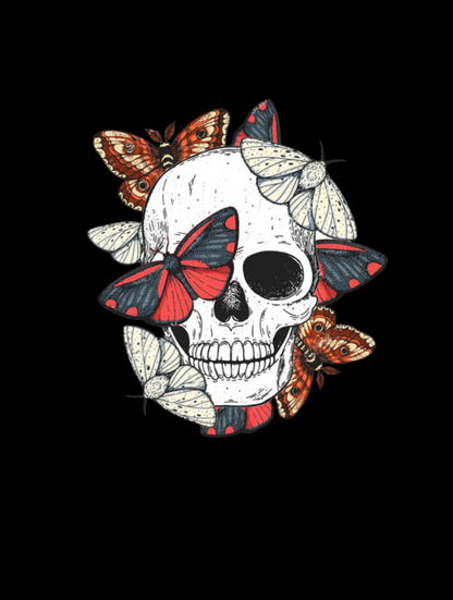 REBEL SKULL RACERBACK - BLACK