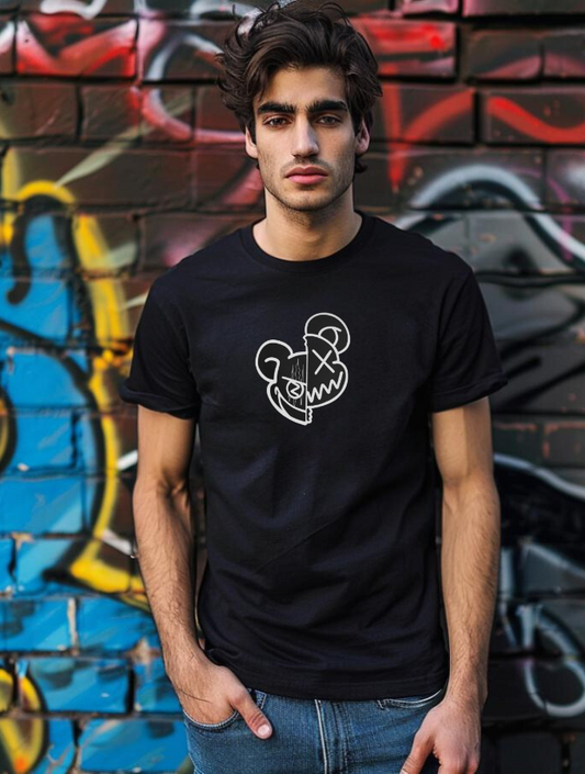 GEMINI TEE B&W - URBAN SERIES - BLACK