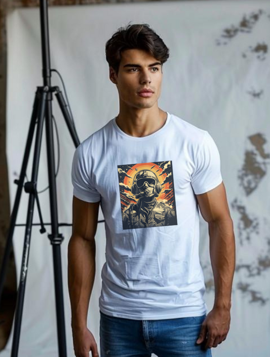 MAVERICK ROUNDNECK TEE - MILITAIRE SERIES - WHITE
