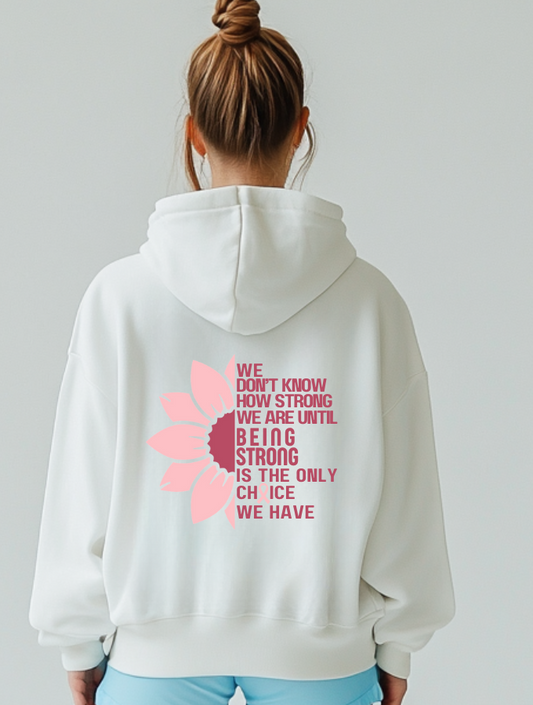 FLOWER POWER HOODIE - WHITE