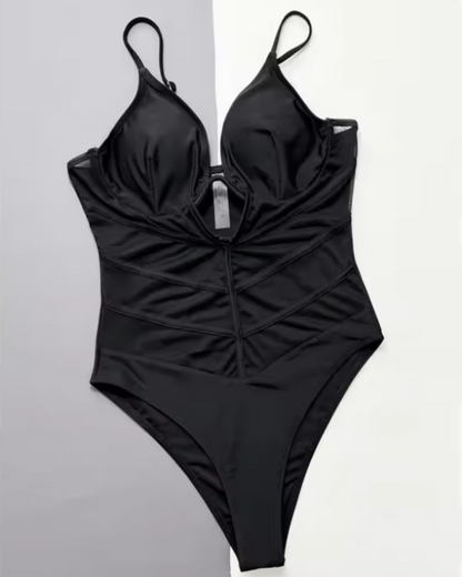 Black Mesh V Design Full Costume