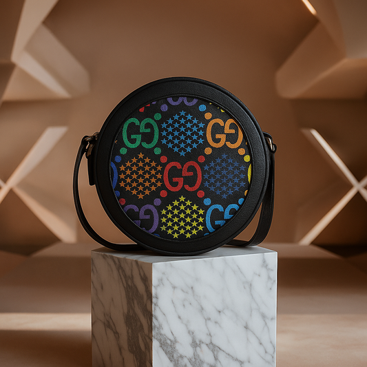 Gucci Multicolor GG Round Crossbody