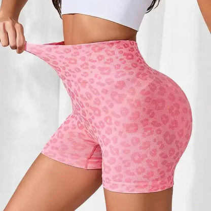 Seamless Leopard Print Hot Pants