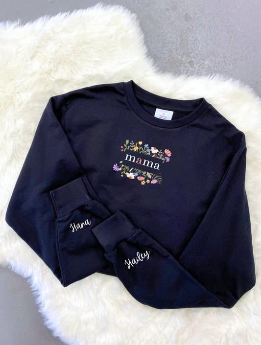 BLOOM SWEATER - BLACK