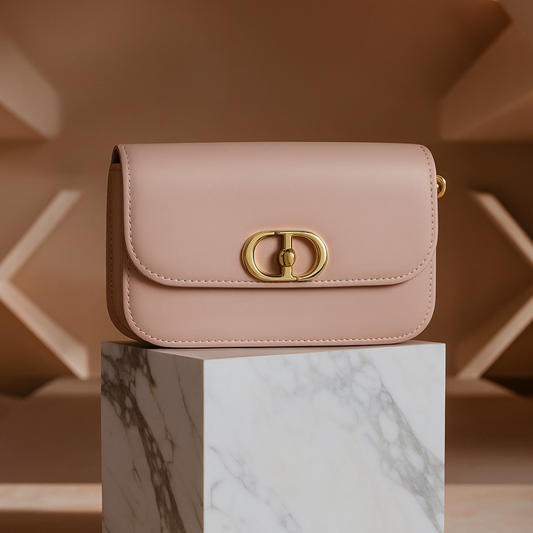 Blush Pink Christian Dior Shoulder Bag