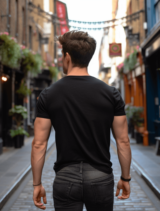 COMBAT TEE - MILITAIRE SERIES- BLACK - TONED