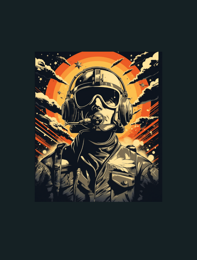 MAVERICK TEE - MILITAIRE SERIES - BLACK - TONED