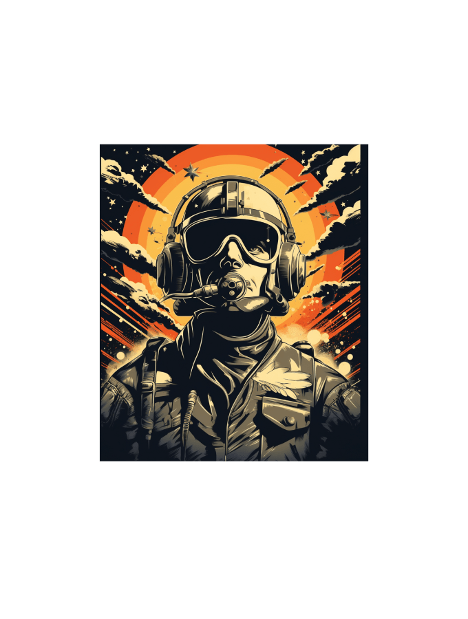MAVERICK TEE - MILITAIRE SERIES - WHITE - TONED