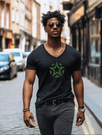 ROUGE TEE - MILITAIRE SERIES - BLACK - TONED