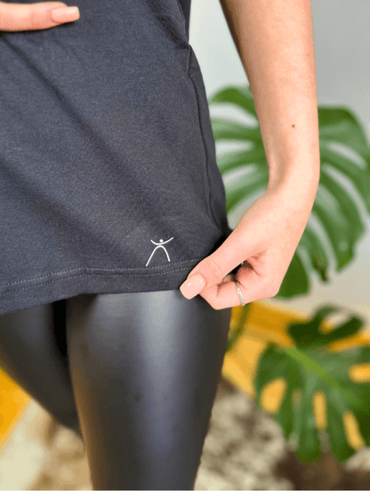 TIGHT GLUTES VEST - BLACK - TONED