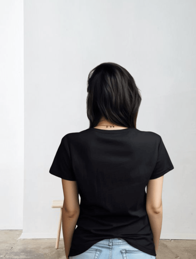 TONED FITTED TEE - BLACK - TONED